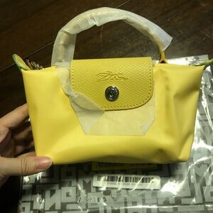 Longchamp Small Yellow Mini Top-Handle Bag